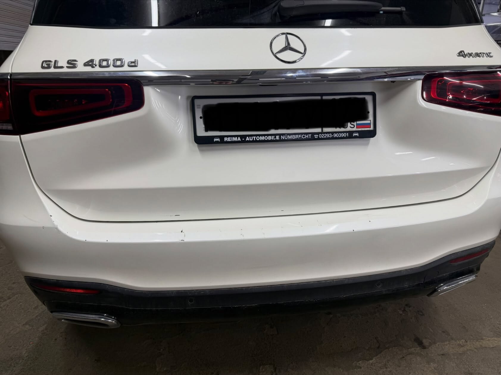 Восстановленная крышка багажника Mercedes-Benz GLS без вмятин